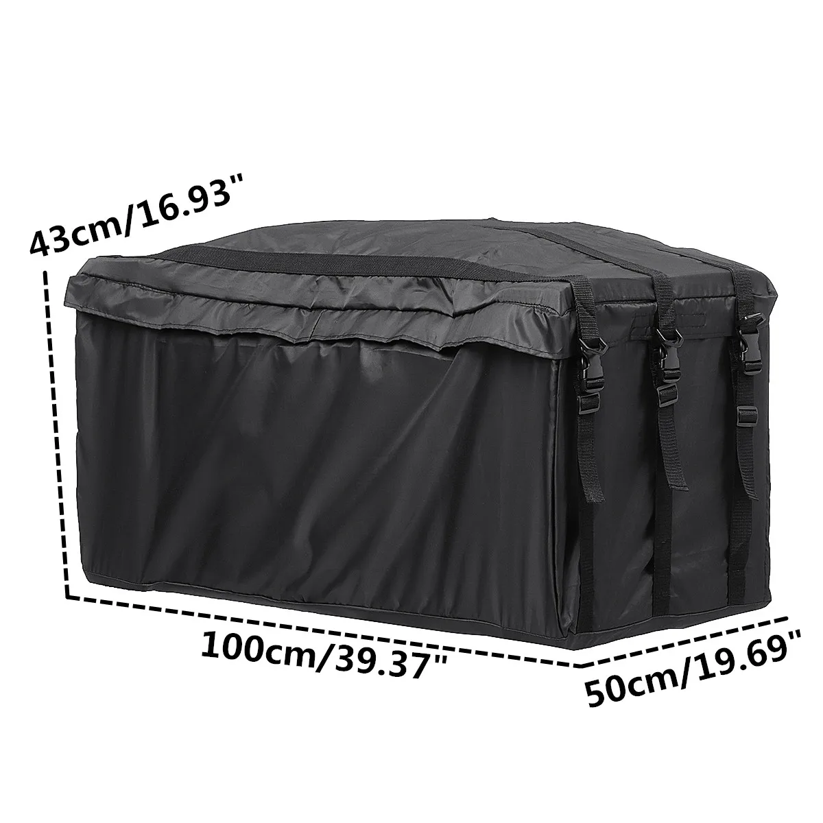 Waterproof Car Cargo Roof Bag Roof Top Luggage Carrier Travel Waterproof 218L Cargo Carrier Luggage Black Storage Bag For Cars