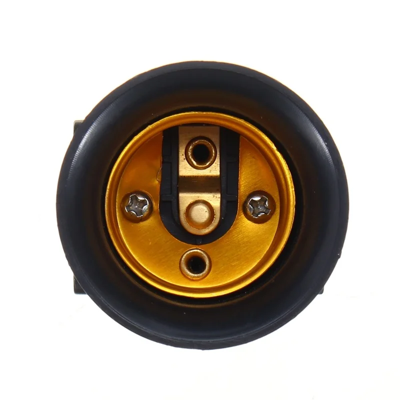 AC100-240V 4A PBT Fireproof E27 Bulb Adapter Lamp Holder Base Socket with EU Plug Support