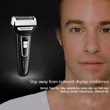 

Kemei Multifunctional USB Rechargeable Electric Shaver Electric Clipper Hair Clipper Razor Cordless Hair Salon Strong Fader Tool