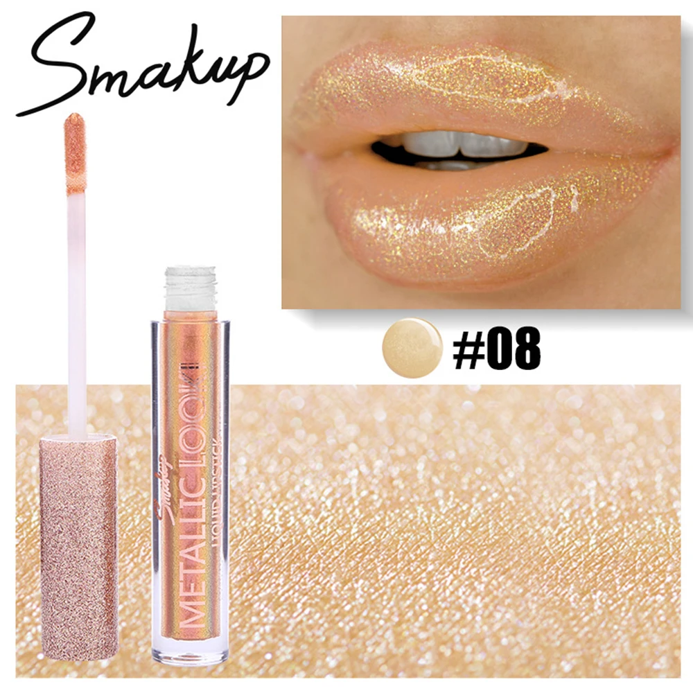 SMAKUP 8 цветов Блеск для губ длительный увлажняющий сексуальный прозрачный блеск для губ жемчужная жидкая помада для губ Губная помада Водонепроницаемая оттенок TSLM1
