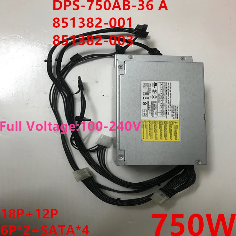 Nuovo Alimentatore Originale Per Workstation Hp Z4 G4 750W Alimentatore Dps-750Ab-36 A Dps-750Ab-36A 851382-001 851382-003