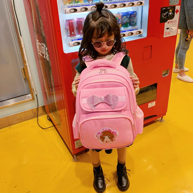 

1-3 Grade Schoolbag for Elementary School Students GIRL'S And BOY'S Cartoon Backpack Korean-style Fashion Children's Bags Nylon