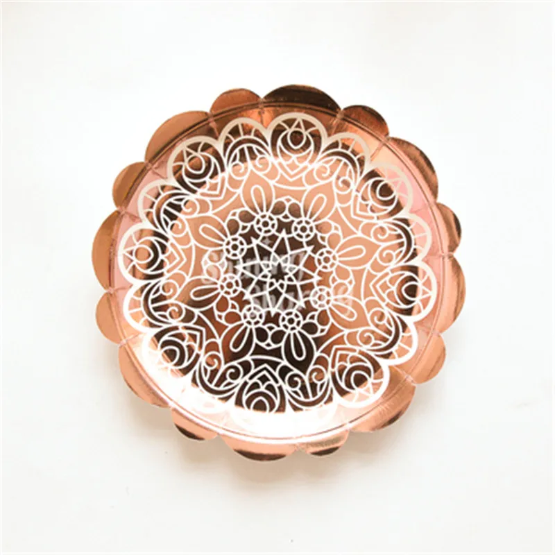 Rose Gold Birthday Party Tableware Plate Straw Wedding Party Ballon Tassel decoration Baby Shower Bachelor Party supplies PAT13