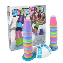 Дети партии стек чашки цвет быстро определить настольные игры семья забавная игра Развивающие игрушки для детей