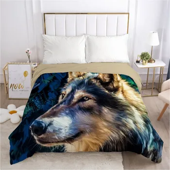 

3D Design Animal Wolf Bed Linen Camel Duvet Covers Comforter Case Quilt Cover Bedding Bag Set King Queen Full Single