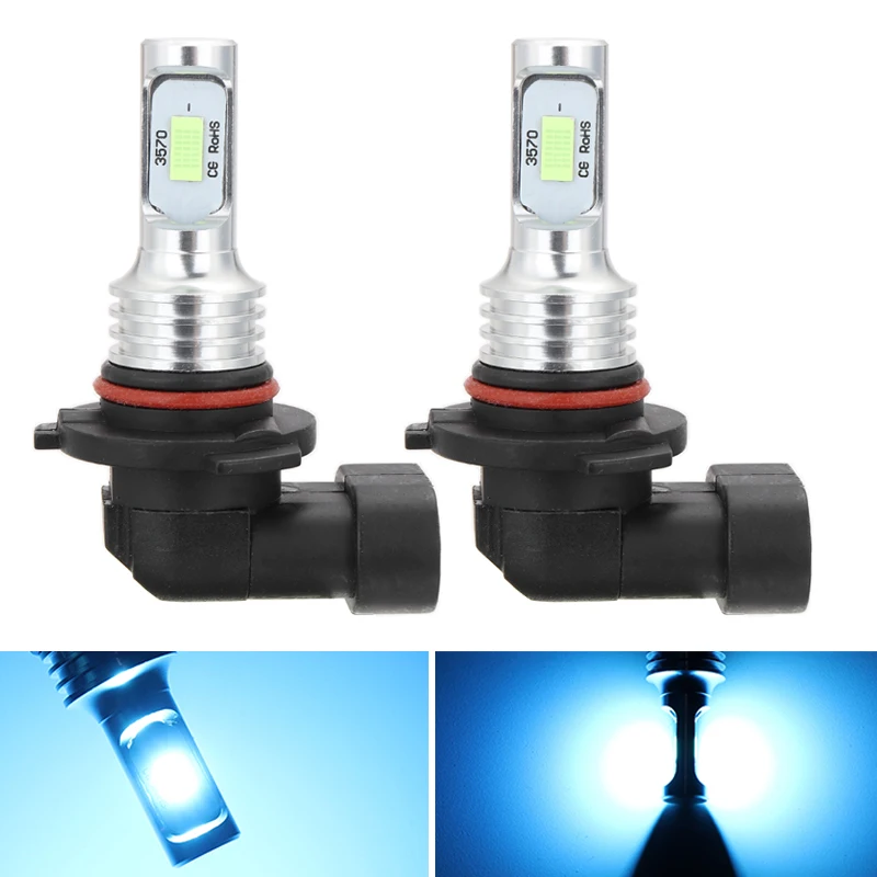 

Mayitr 2pcs 9005 HB3 LED 8000K Ice Blue Car Motorcycle Headlight Bulbs Fog Lamp Kit 35W 4000LM