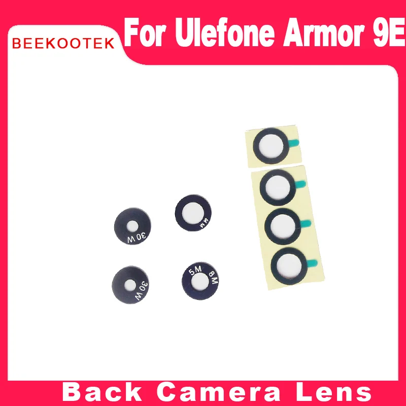 

New Original for Ulefone Armor 9E Back Rear Main Sub Camera Lens Glass Cover Sticker Repair Part Replacement For Armor 9E Phone
