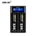 Golisi i2 2.0A умный ЖК-аккумулятор зарядное устройство Быстрая зарядка для 18650 21700 литий-ионная Ni-MH Ni-Cd AA AAA аккумуляторная батарея
