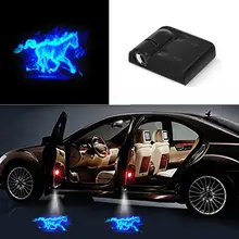 1 шт. светодиодный светильник двери автомобиля Добро пожаловать лазерный проектор логотип Призрак Тень беспроводной для Volkswagen Ford BMW Toyota hyundai Kia Mazda Audi