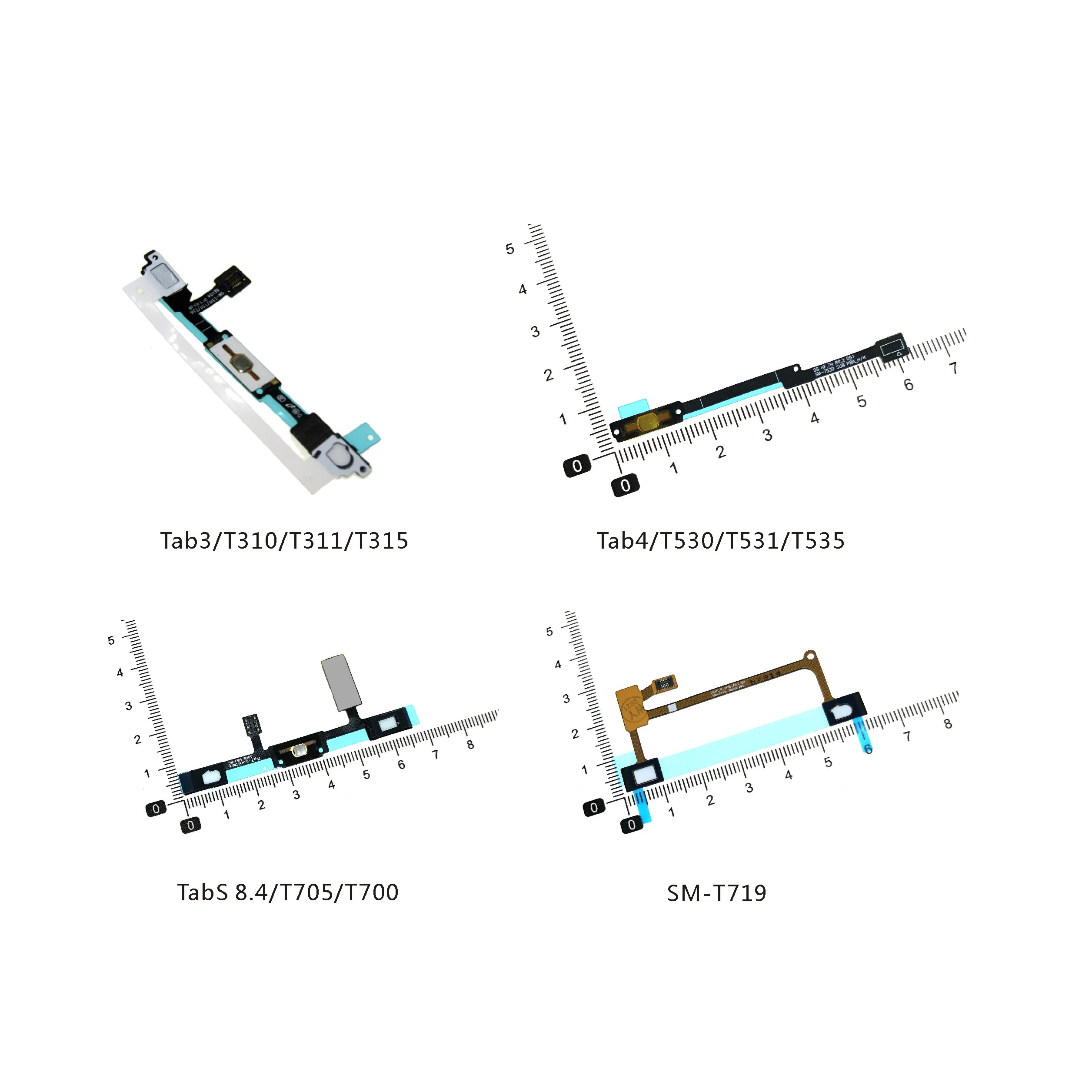 Home button Light Sensor Flex Cable Return For Samsung SM- T719 T705 T700 Tab s 3 4 T530 T310 T311 T315 return functions | Мобильные