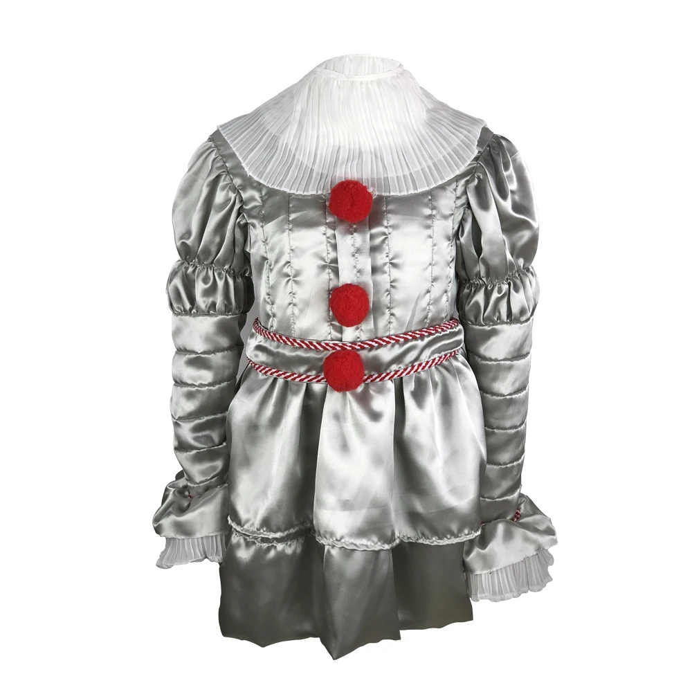 ; карнавальный костюм Pennywise; наряд на Хэллоуин; Маска; Детский костюм - Цвет: suit no mask