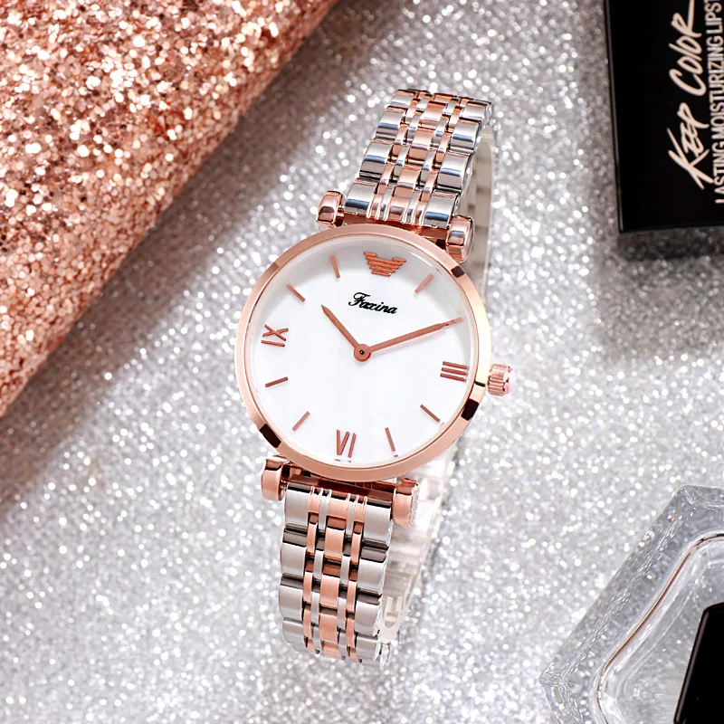 

Fa qian na gang Watch Strap Watch Women's Fashion Simple Genuine Product Quartz Men Watch Ar1677 Celebrity Style