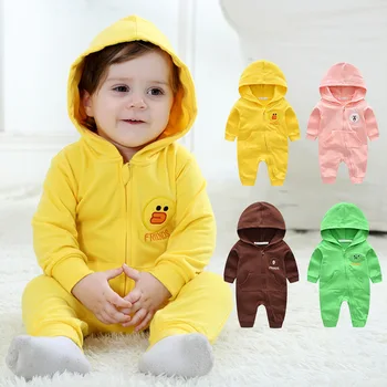 

New Spring Autumn Baby Long Sleeved Rompers 1-2 Years Old Girl Boy Children's Clothing Children's Romper Jumpsuit