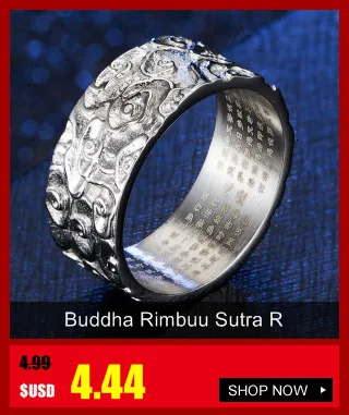 Yes Yalta Men's Finger Buddha Heart Sutra With Runes Mantra Thumb Signet Lucky Ring Celtic Prayer Rings For Men Women Spiritual