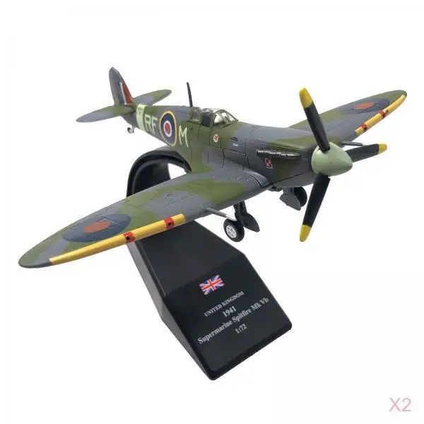 Set of 2 1/72 Alloy Aircraft  Fighter UK Air Force  Model Toys Kids Gift
