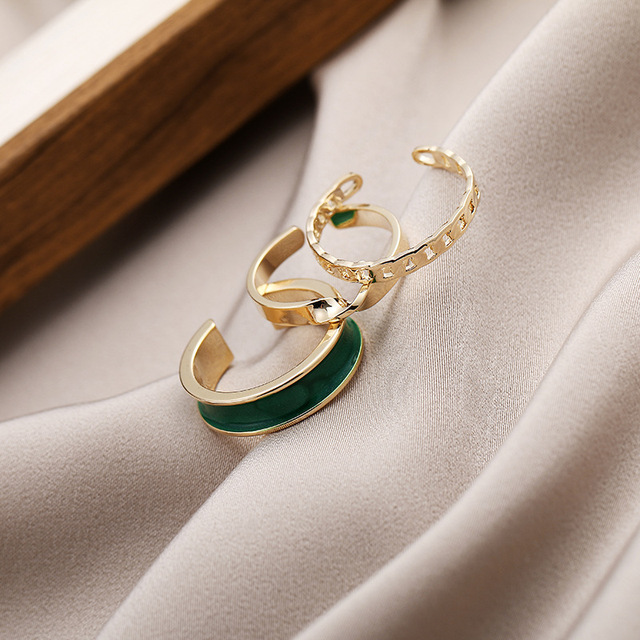 Lover Star Moon Aircraft Cherry Dinosaur Butterfly Rings for Women Men Couple Open Ring Set Engagement Wedding Jewelry