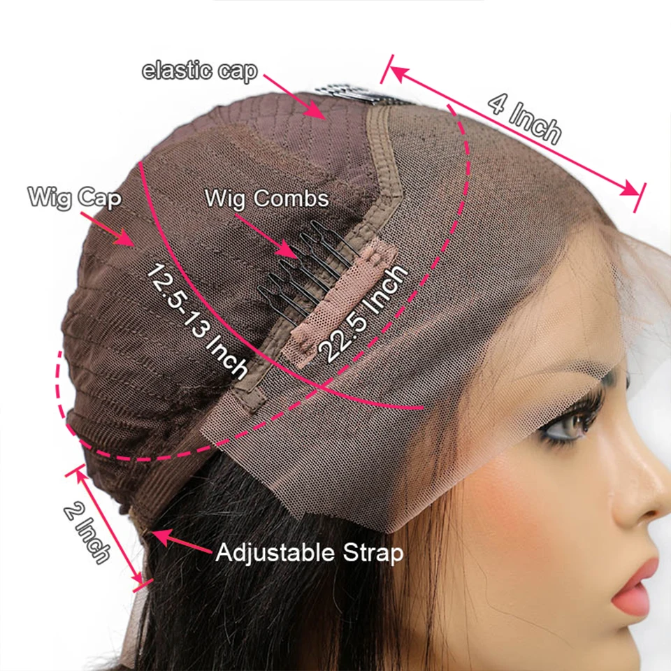 Короткие парики Sassoon Bob 13*4 130% на шнуровке спереди человеческие волосы
