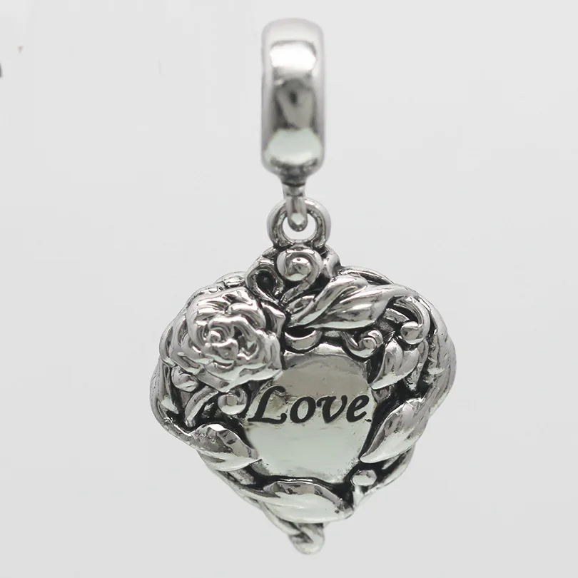 Милые Подвески подвеска в виде сердца и для браслета Pandora женские браслеты ободки
