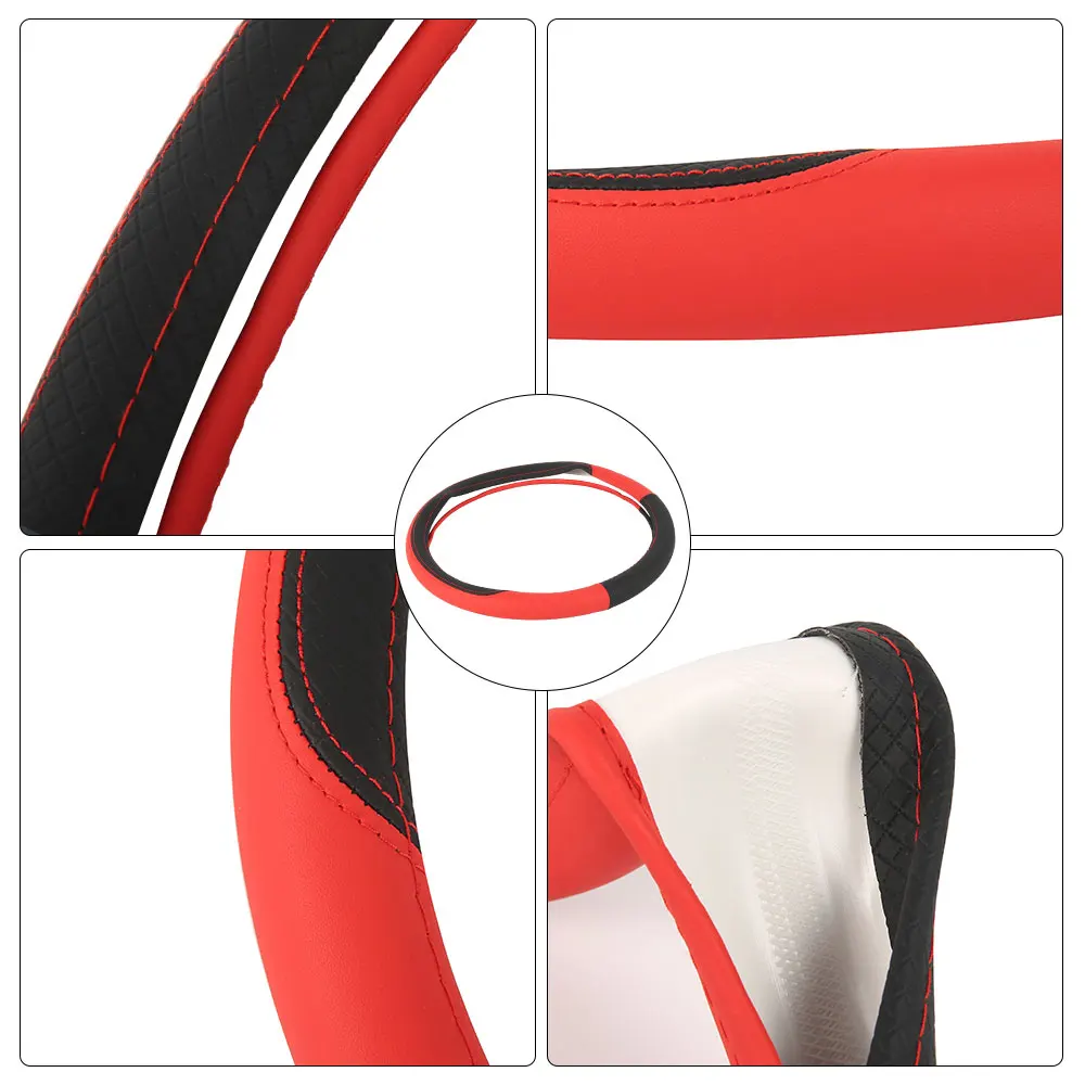 Car Steering Wheel Glove Cover Automobile steering wheel cover appropriate for kia Ceed Rio K2 K3 K4 K5 Picanto Sportage Rio 3