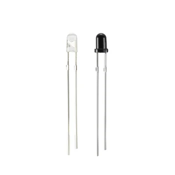 

uxcell Photosensitive Diode Photodiodes Light Sensitive Sensors 3mm Black/Clear Round Head Receiver Diode Low Heat