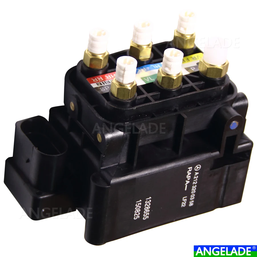 MercedeBenz W164 X164 W216 W166 W251 W212 Air Suspension Supply Solenoid Valve Block 2123200358 2513200058 1643201204 1643200904