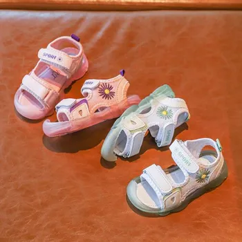 

Summer New Sandals for Girls Boys Lightweight Soft Bottom Children Shoes Baby Toddler Shoes Little Kids Beach Sandals