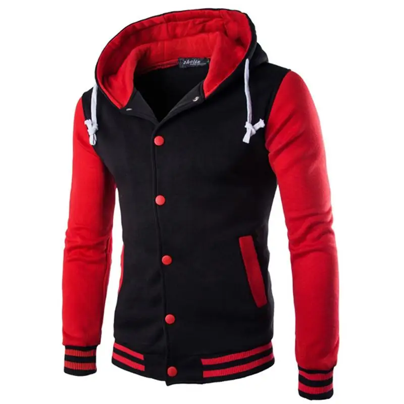 

Men's Baseball Uniform College Varsity Jacket Men Tracksuit Hoodies Jackets Coat Winter Warm Tops Clothes Harajuku Streetwear