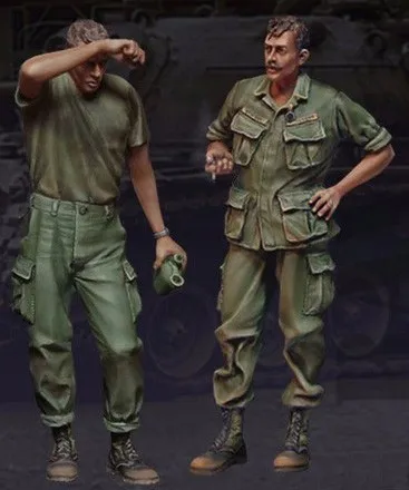 Модель из смолы 1/35 года строительный комплект фигурка вьетнамской войны США G.I.s