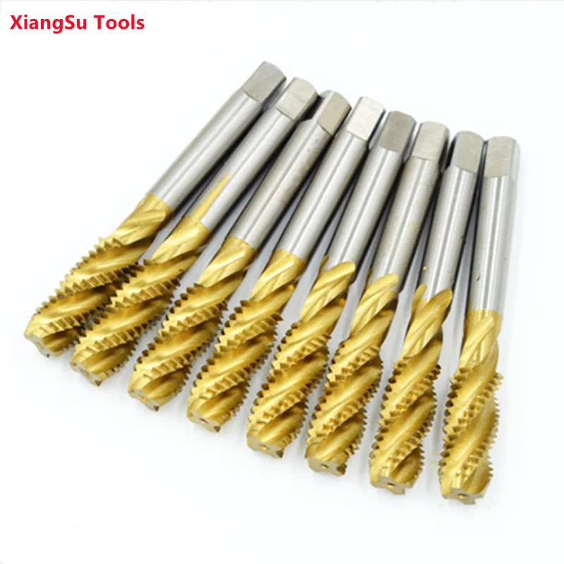 Round Shank with Square End 6-40 Thread Size TiN Coated YG-1 Z7 Series Vanadium Alloy HSS Roll Form Tap with Oil Groove Bottoming Chamfer H5 Tolerance Round Shank with Square End 6-40 Thread Size TiN Coated YG-1 Z7 Series Vanadium Alloy HSS Roll Form Tap with Oil Groove Bottoming Chamfer H5 Tolerance