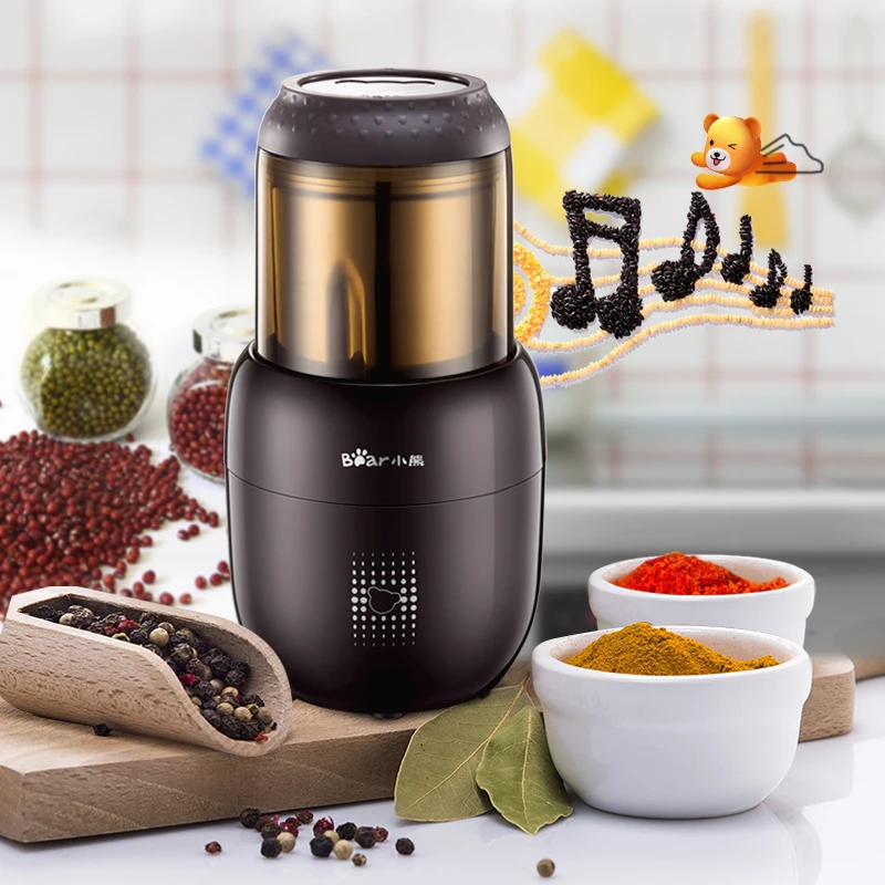 

Electric Coffee Spice Grinder Maker with Stainless Steel Blades Beans Mill Herbs Nuts Moedor de Cafe Home Use