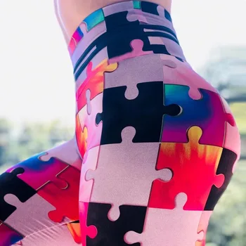 

Women Leggings Slim High Waist Elasticity Leggings Fitness Printing leggins Breathable Woman Pants Leggings Push Up Strength