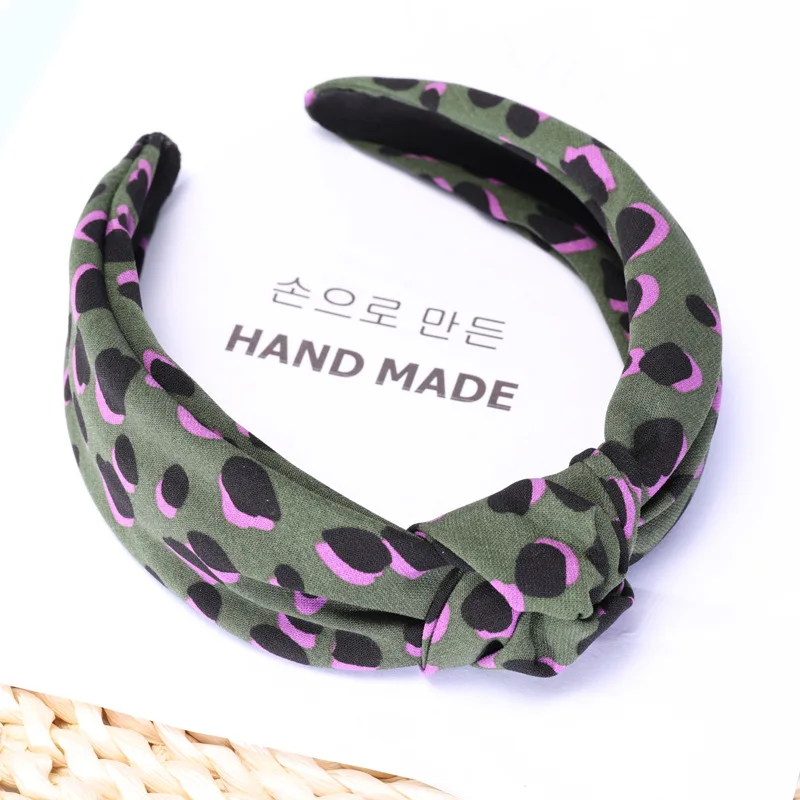 South Korea Dongdaemun Celebrity Style Accessories Leopord Pattern Knot New Style Autumn And Winter Hair Accessories Korean-styl