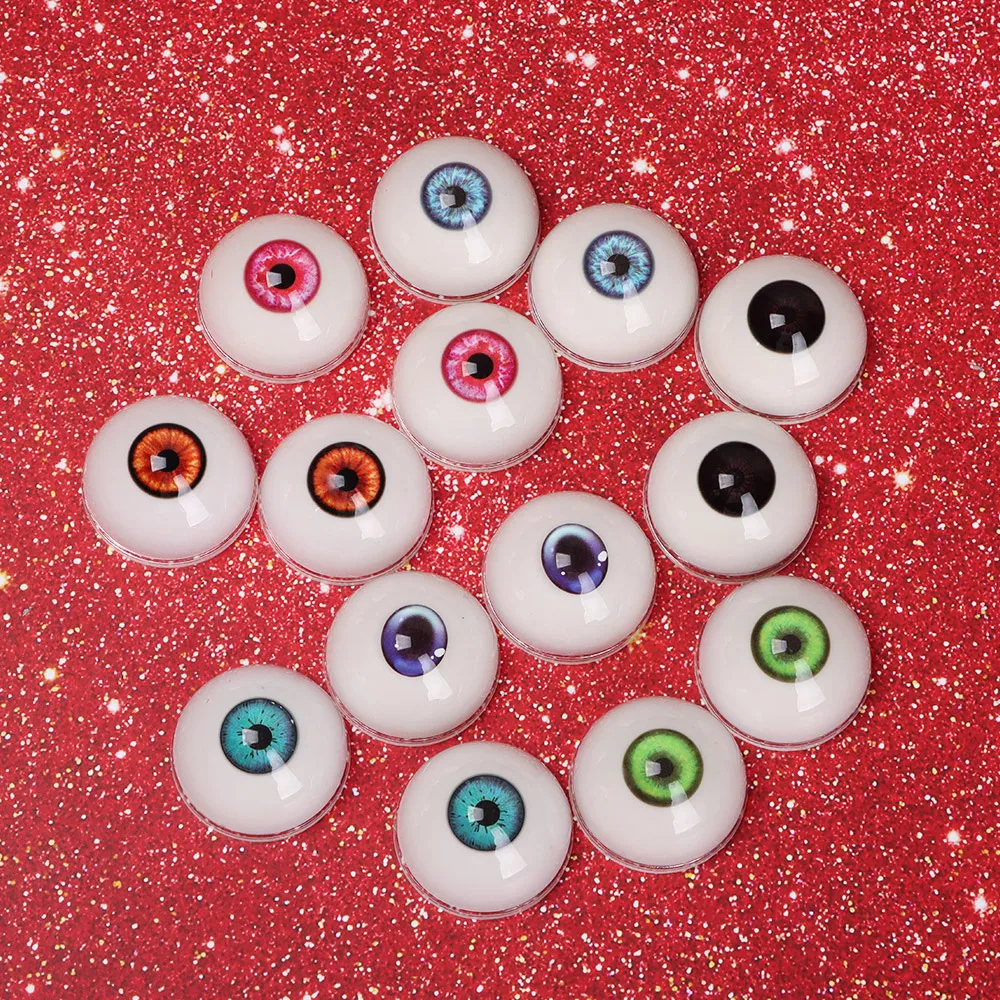 Glass Doll Eyes Doll Eyes Doll Eyewear Accessories Doll Accessories 1Pair 24/26/28/30/32mm Doll Glass Eyes For BJD Doll Safety Animal Eyeballs Toys DIY Making Crafts Accessories