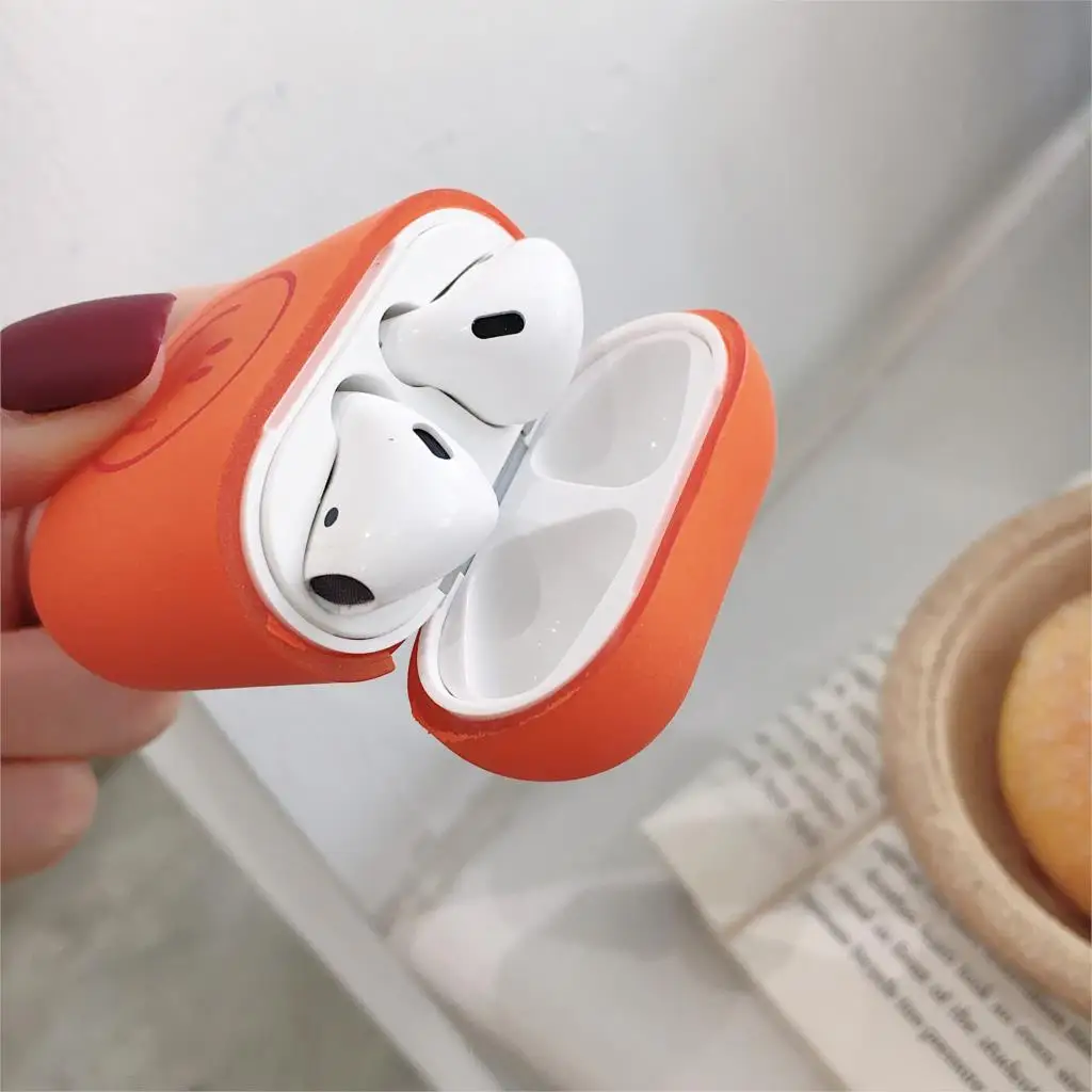 Чехол для наушников с милыми мультяшками Чехлы для Apple AirPods Чехлы AirPods2 защита Air Pods матовая кожа матовый жесткий любовь сердце аксессуары