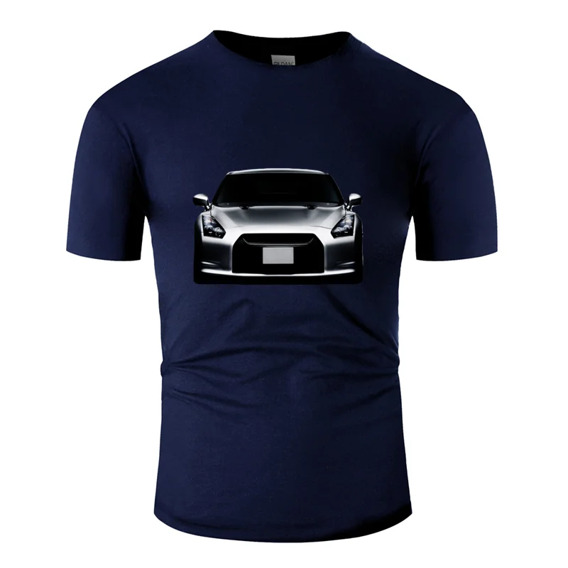 Футболка для мужчин gtr r35,, мужская, большой размер S~ 5xl, новинка, Мужская футболка, Интересный круглый воротник, Топ в стиле хип-хоп - Цвет: Men-Navy Blue