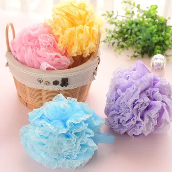 

Hot Sale 1 Stylish Multi-color Hanging Lace Bath Ball Multi-function Creative Home Environmental Protection Bathroom Supplies