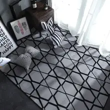 Геометрические плюшевые нордические ковры для гостиной, спальни, пола, ковер для детей, малышей, малышей, детей, игровой коврик, коврик для ванной комнаты