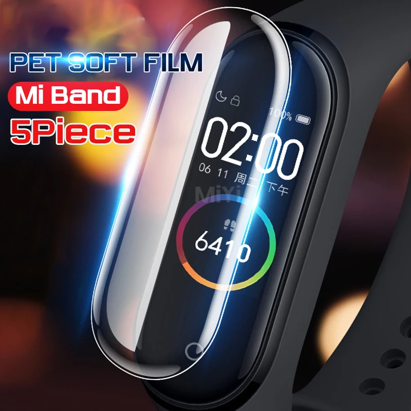 

5Pcs tpu soft screen protector film for xiaomi mi band 4 3 2 Band2 Band3 Band4 miband 2 3 4 protective film,not tempered glass