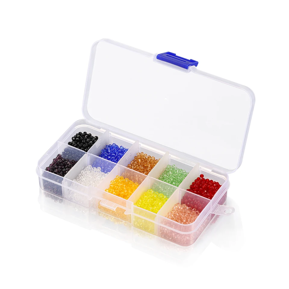 RUBYCA - Perle di vetro ceco lucido con perle rotonde per la creazione