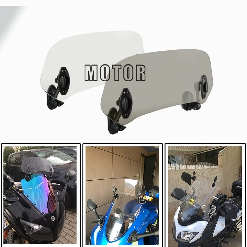 

Motorcycle clip type adjustable extended windshield Wind Deflectors Diversion plate FOR YAMAHA YZF-R1 R6 FZ6R R25 R15 R125/WGP