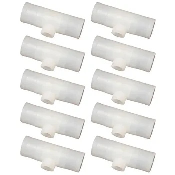 

10#6Pcs Poultry Drinker Chicken PVC Fittings Automatic Poultry And Rabbit Watering System Farm Animal Watering