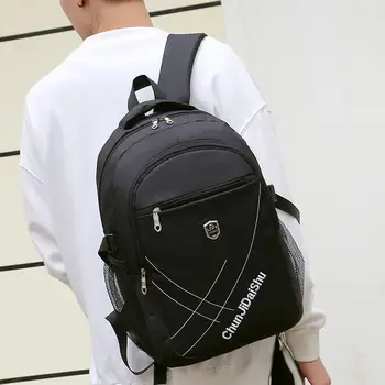 

2020 Spring New Men's Backpack School Bags for Boys Teenage Junior High School Backpack Large Capacity Teen Back Pack Casual