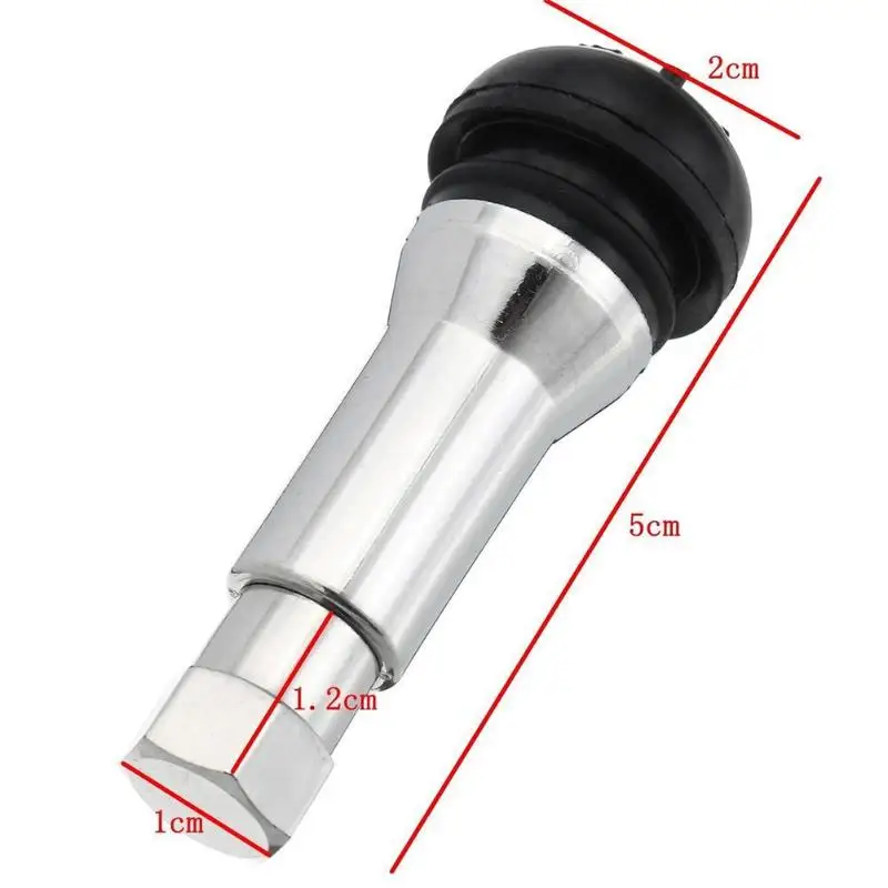 Capuchon de tige de Valve de pneu sans chambre à air en Aluminium chromé,  capuchon de