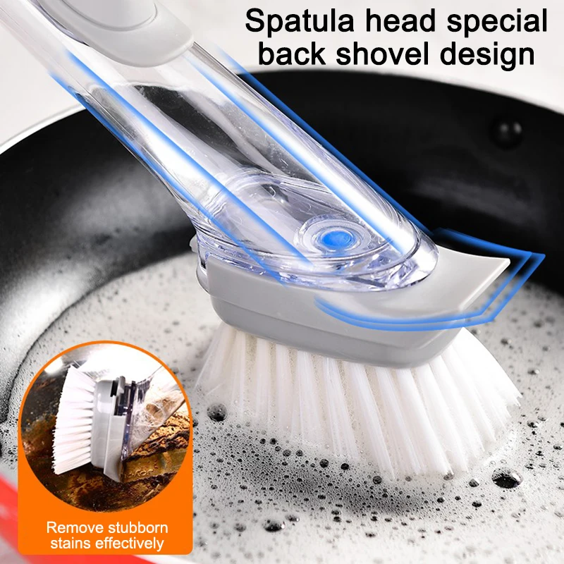 Щетка для мытья посуды с дозатором моющего средства | Дом и сад