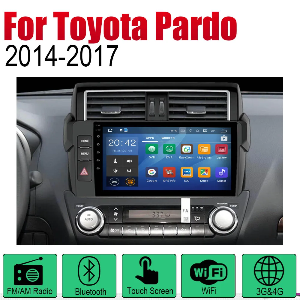 Автомагнитола ZaiXi 2 Din Android автомобильный плеер для Toyota Pardo LC950 Prado 950~ gps навигация Wifi карта мультимедийная система - Цвет: Standard machine