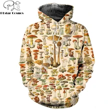 mushroom print hoodie