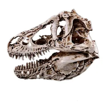 

Resin Imitation Dinosaur Skull Model Simulated Tyrannosaurus Rex Skeleton Decoration Display Decorative Gift