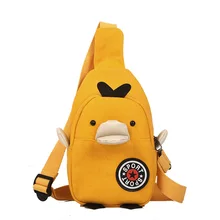Корейские парусиновые корейские парусиновые сумки в Корейском стиле с милым утенком, универсальная Студенческая мягкая сумка на плечо с сердечком для девочек, Harajuku