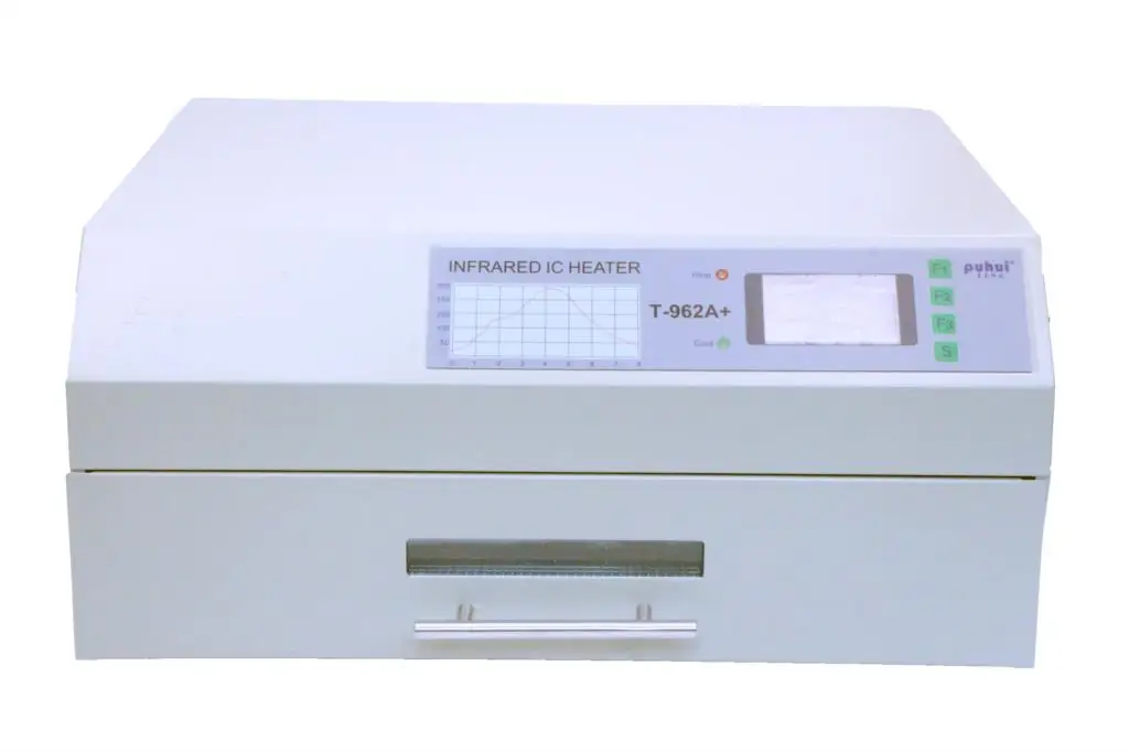  PUHUI T962A+ Desktop Reflow Oven 220V 2300W Infrared IC Heater Computer Temperature control 350mmX4