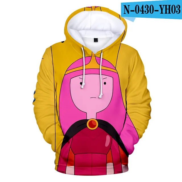 Adventure Time Finn And Jake The Dog Face Hoodie Sweatshirt Men Women Fleece 3D Hoodies Pullover Streetwear Jacket Coat Clothes - Цвет: 3d-1087